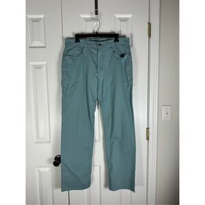Orvis Mens 5 Pocket Teal Pants Size 34/32